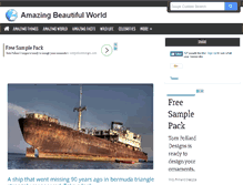 Tablet Screenshot of amazingbeautifulworld.com